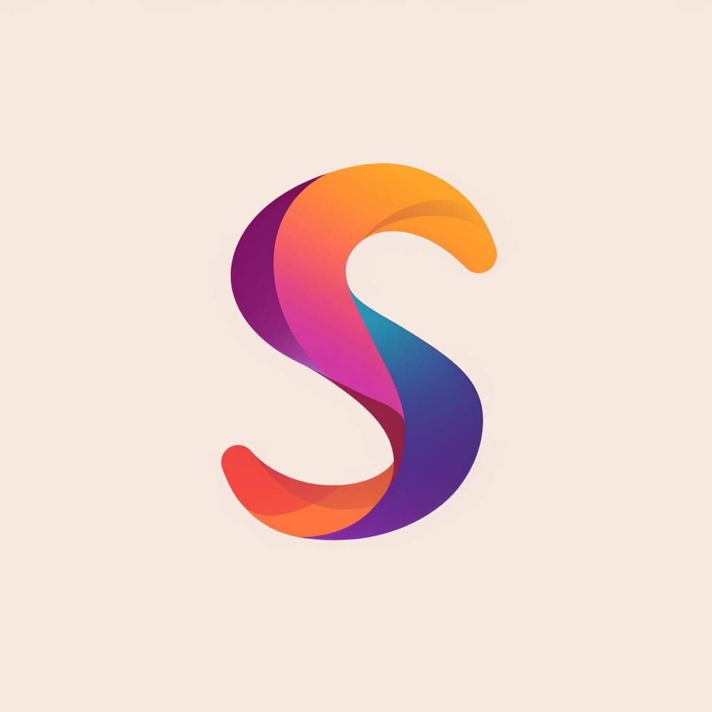 Letter S logo, clean, minimalist, flat, vector logo, graphic