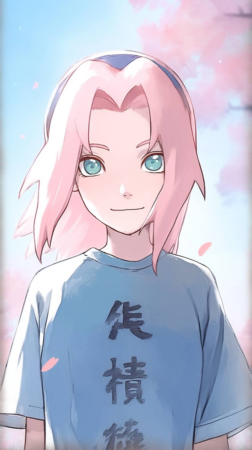 Haruno Sakura, gym shirt