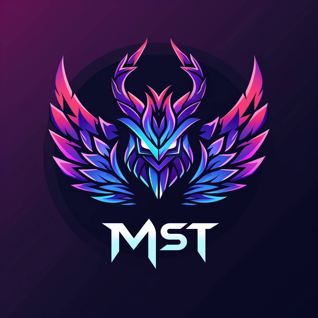 Gaming logo, minimalist, esport, name: MST