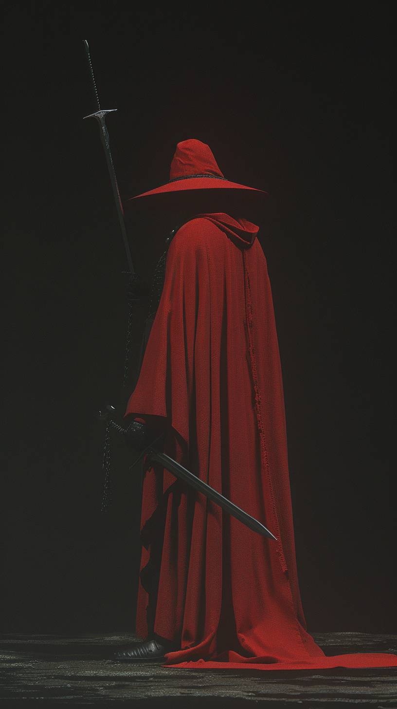 Red mage side profile, Jamie Hawkesworth full body pose of the white light with a 9:16 aspect ratio, in raw style with personalized code qgogwwd, version 6.0.