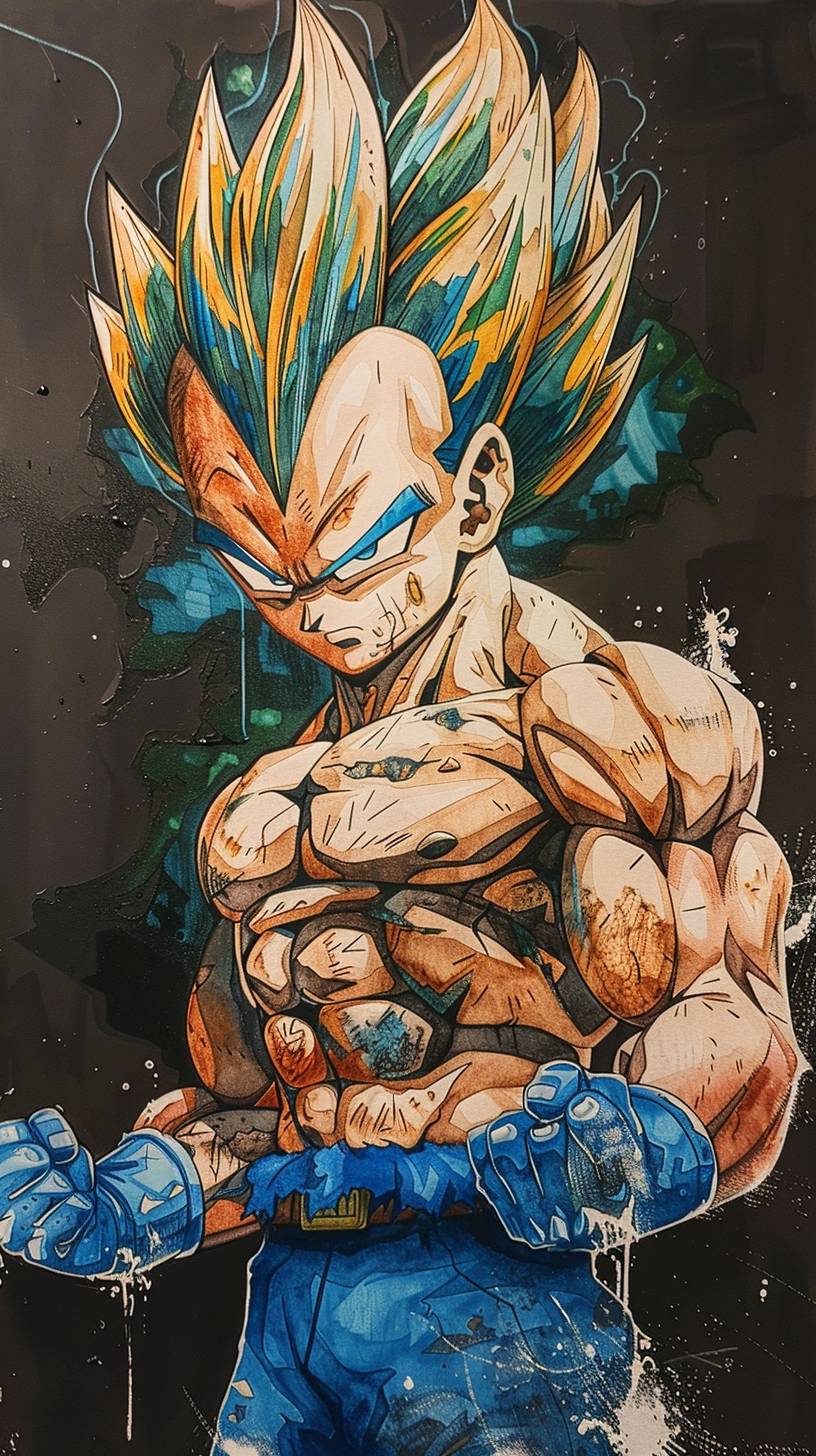 Vegeta, hyperrealistic