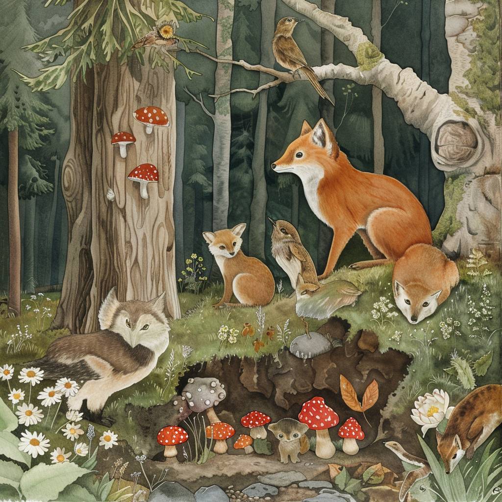 Forest School for Animals by Elsa Beskow -- Version 6.0
