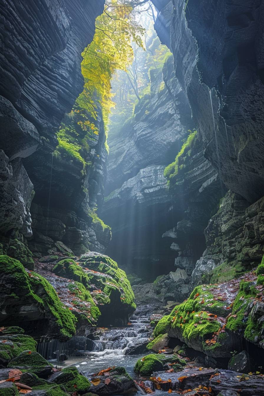 Capture an image that crystallizes the raw, majestic beauty presented in Earth's untouched landscapes. The photograph should depict a vista filled with geological formations, intricate patterns of plant life, morning dew on foliage, or a powerful atmospheric phenomenon. Use natural lighting to emphasize the colors and textures within your frame, showcasing the stunning interplay between light and shadow, as seen in the undulating crests of a mountain range. Seek to narrate a story of our planet's natural artistry through your composition, guiding the gaze across a balanced harmony of environmental wonders. At the same time, with infinite attention to detail, reveal unseen facets of these spectacles to draw out their fragile beauty and stir profound awe. The ultimate goal is an emotional connection, a tribute to nature's ephemeral splendour, all captured with a hyperrealistic aesthetic. Weaved within your work should be a celebration of the power of photography to immortalise such moments. The image should feel as real as it is extraordinary, truly worthy of nature's grandeur.