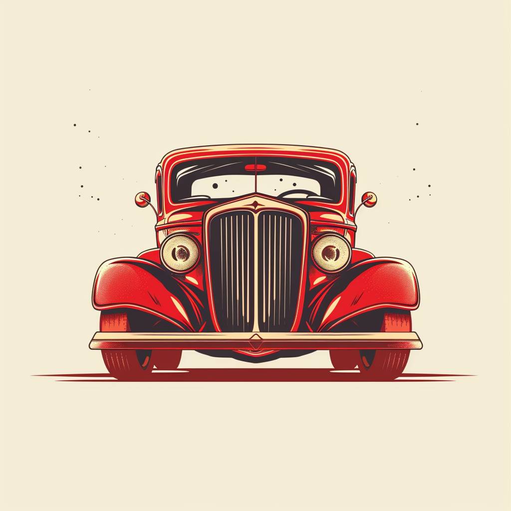 Grzegorz Domaradzkiによるヴィンテージ自動車ロゴのスクリプト、Adobe Illustratorベクターイラスト、フラットイラスト