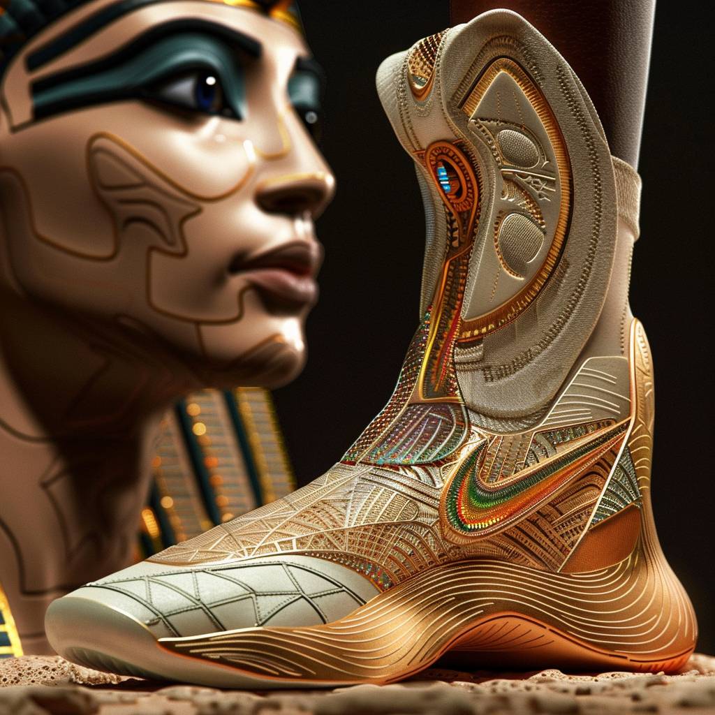 Futuristic sneaker inspired by Egyptian mythology by Nike