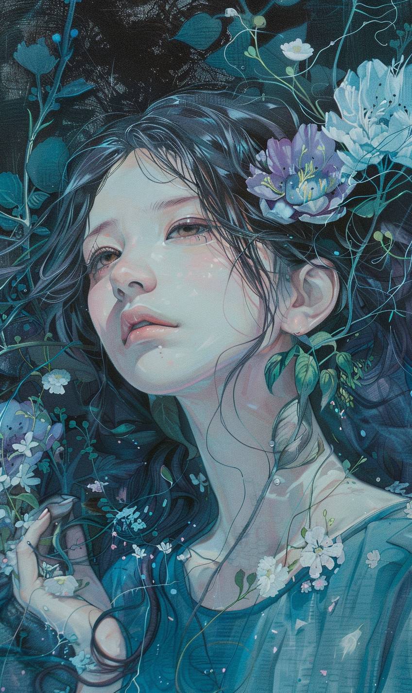 In the style of Miho Hirano, a haunted manor shrouded in mystery and darkness --ar 3:5  --v 6.0