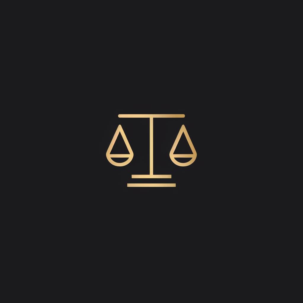 Modern reliable, technology startup company, minimal logo for a law firm named Blackletter law  --v 6.0