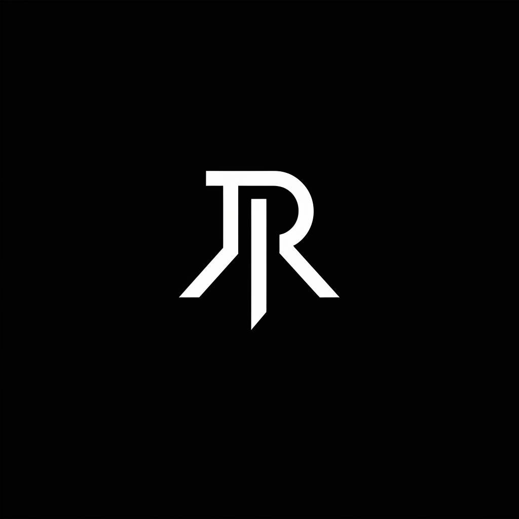 Create a logo. The logo should only consist of the initials JR and emulate the simplicity, clarity, and minimalism. Keywords: Minimal, Strategic, Authority. Style: Minimalistic.