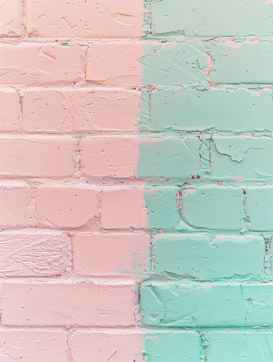 Pastel colors. New, smooth bricks. Background.