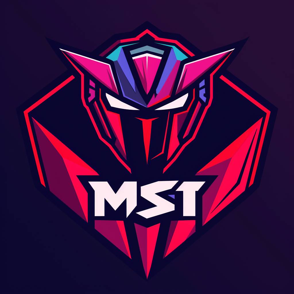 Gaming logo, minimalist, esport, name: MST