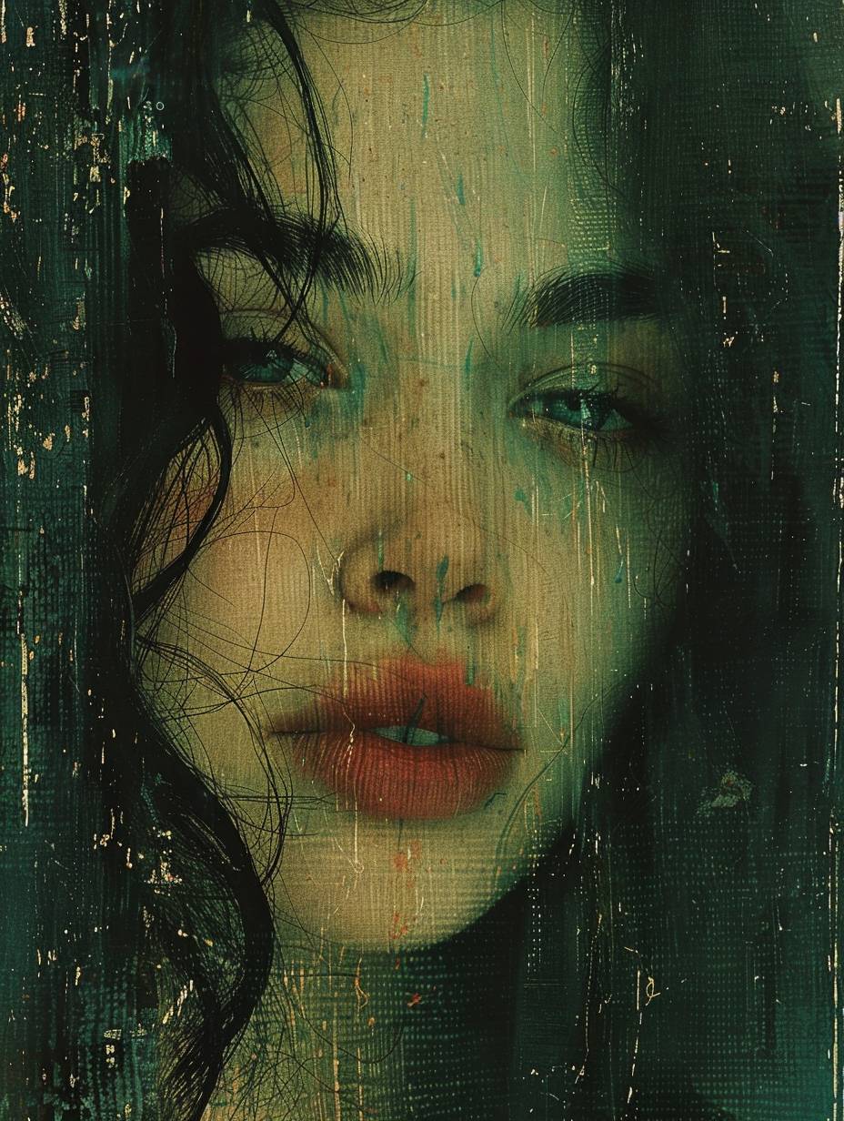 Long exposure, diffuse light, beautiful despair, in the style and aesthetics of Malcolm T Liepke and Christoffer Relander. Tapestry of cool toned colors and vibrancy, the saddest art. Every you and every me.