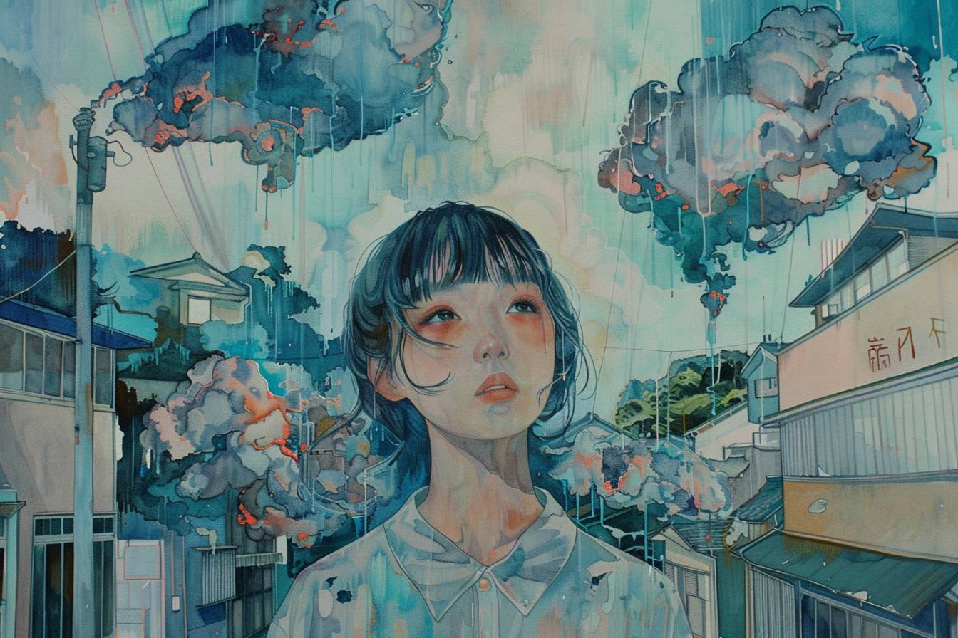 in style of Miho Hirano, city landscape