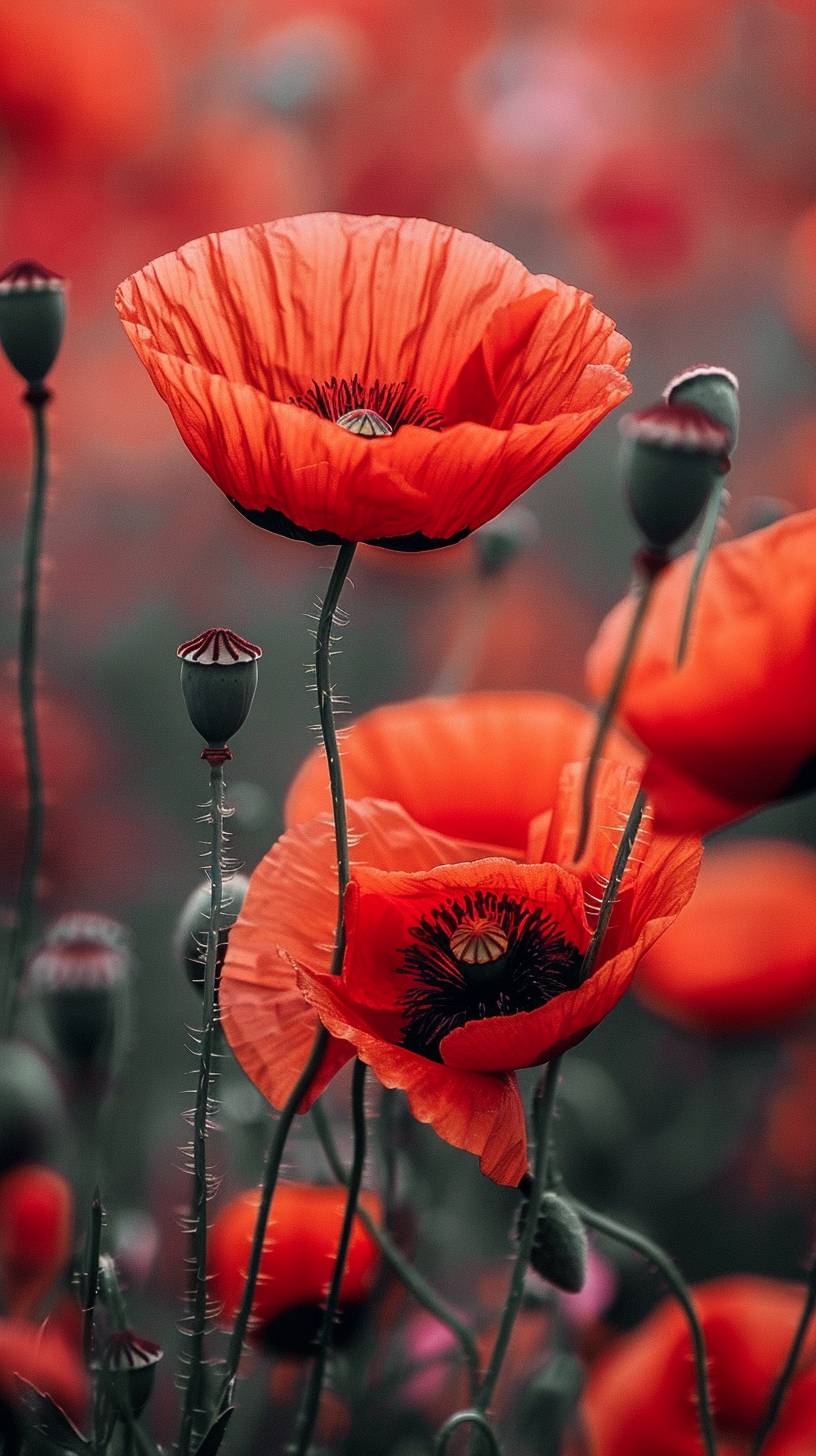 Poppy flower variety --style raw --stylize 250 --v 6.0