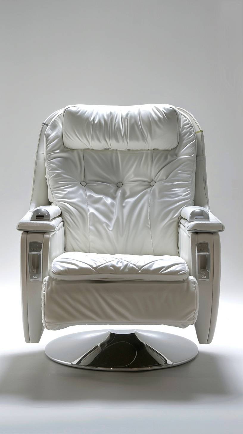 Airplane chair style of cotton, white background, white light