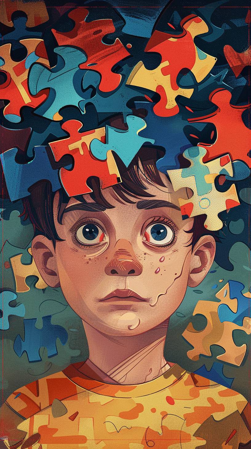 Autism Awareness Illustration Poster