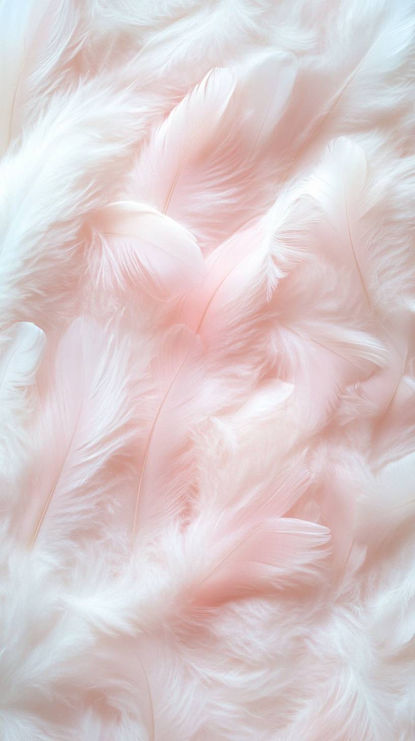 Soft feathers are mesmerizing and exhibit a pearl-like beauty