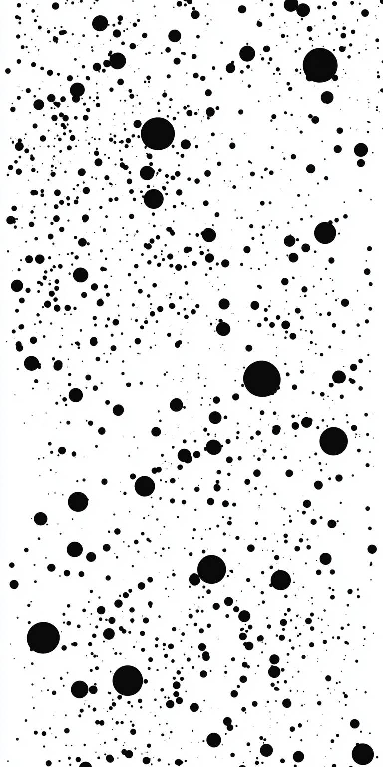 White background with black dots