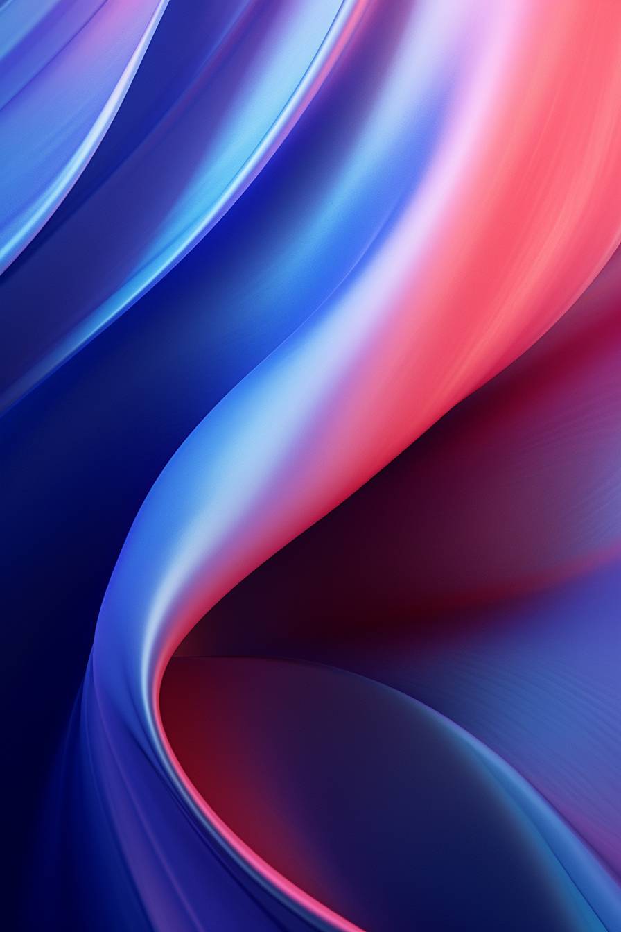 Minimalist organic smooth gradients, fluid abstract gradients, iridescent metallic colors, full screen 8K, studio lighting.