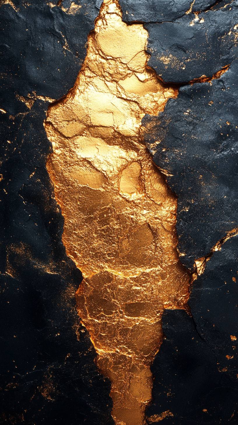 Elegant gold foil design, high-quality smartphone wallpaper, ideal for modern luxurious style.