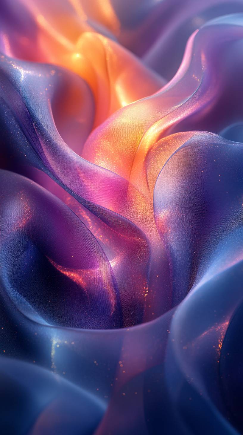 High-quality modern wallpaper design, dynamic swirling colors, minimalistic yet eye-catching for phone background.