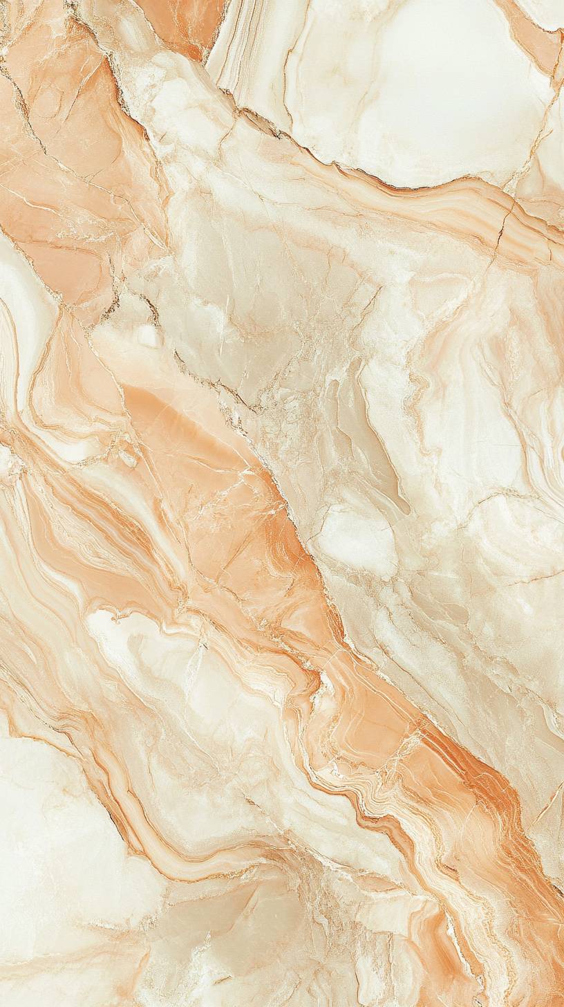 Elegant marble texture with soft pink, beige, and gold swirls, exuding sophistication and luxury.