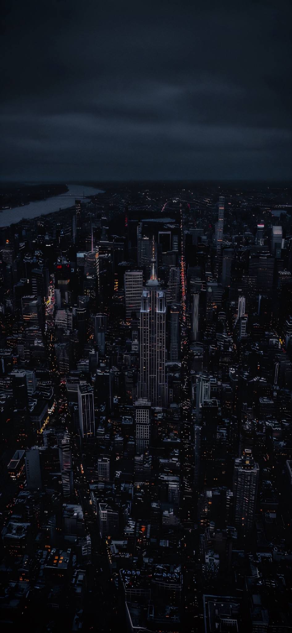 Stadt bei Nacht Hintergrundbild