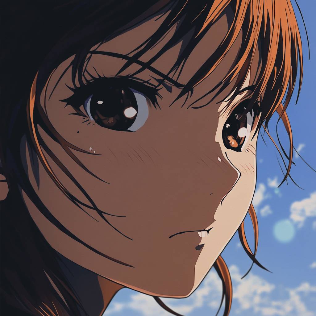 Mikoto Misaka, una poderosa chica de anime de Un Cierto Módulo Científico, foto de perfil en primer plano.