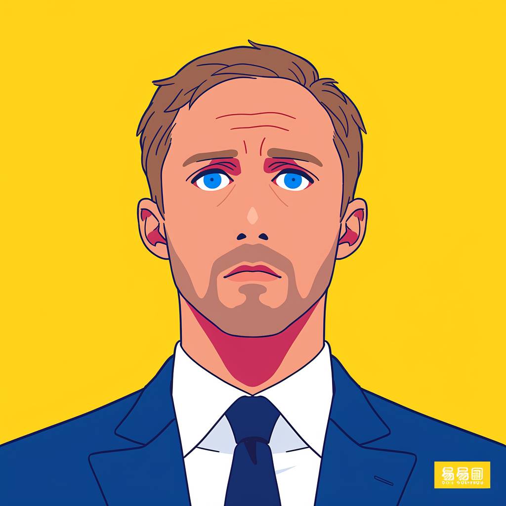 Ryan Gosling trägt einen maßgeschneiderten Anzug und zeigt eine selbstbewusste Pose sowie einen eleganten Stil.