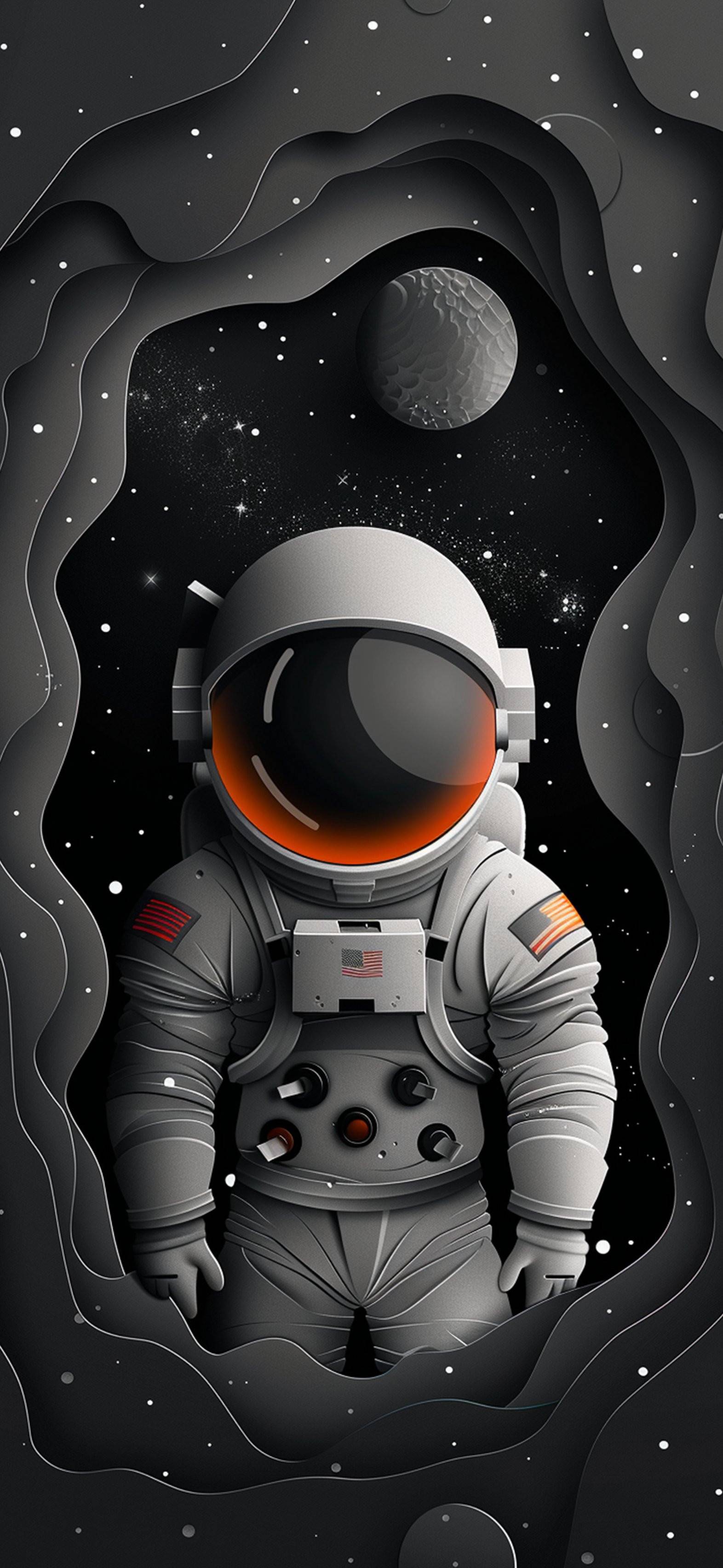 Astronaut im Weltraum