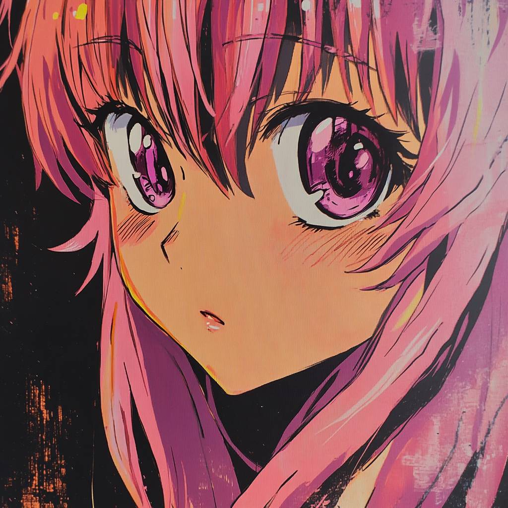 Yuno Gasai de Future Diary, una chica de anime obsesiva